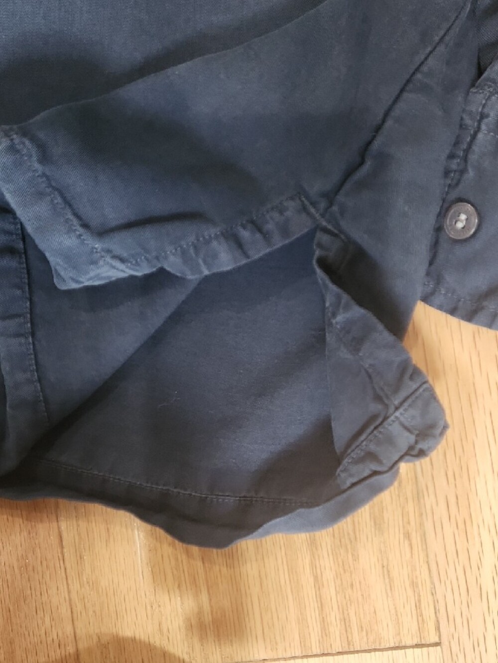Tommy Hilfiger Navy Shirt Casual Large Long Sleeves - Picture 17 of 17